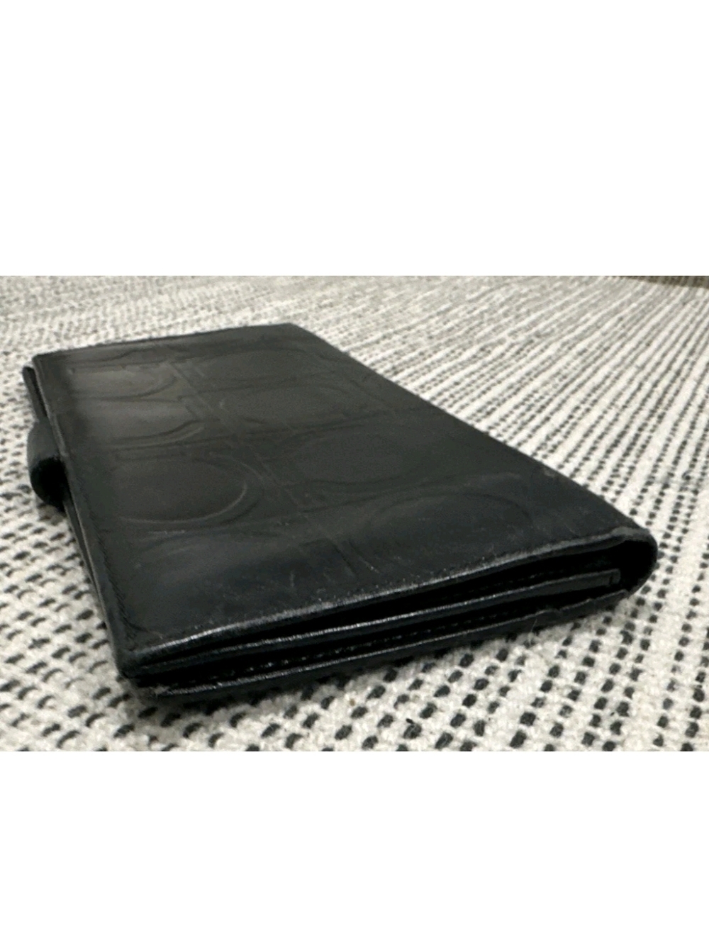 Salvatore Ferragamo Black Embossed Leathe Wallet - Picture 6 of 13